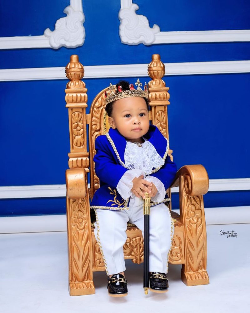 Rosy Meurer & Olakunle Churchill’s Son King Churchill Junior is One!