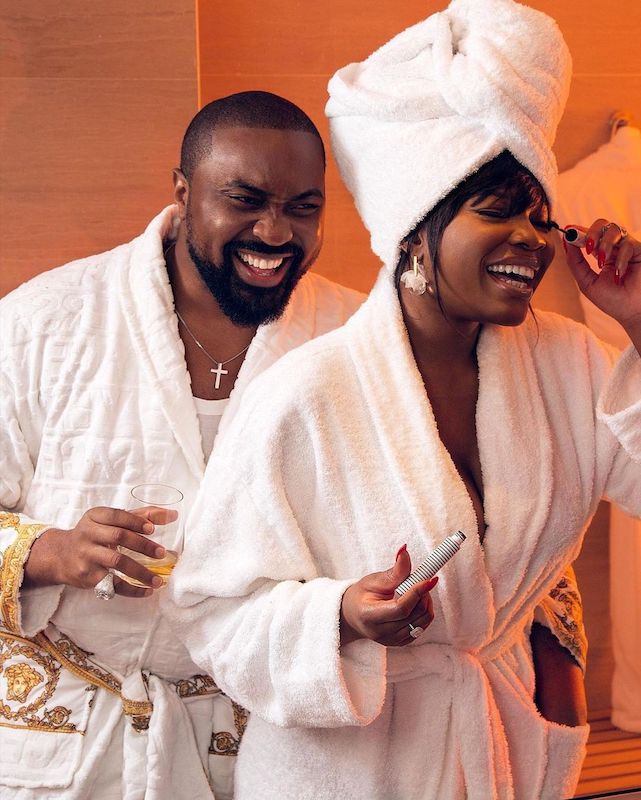 We Love This Adorable Pre-wedding Photos of Kemi Adetiba & Oscar Heman-Ackah