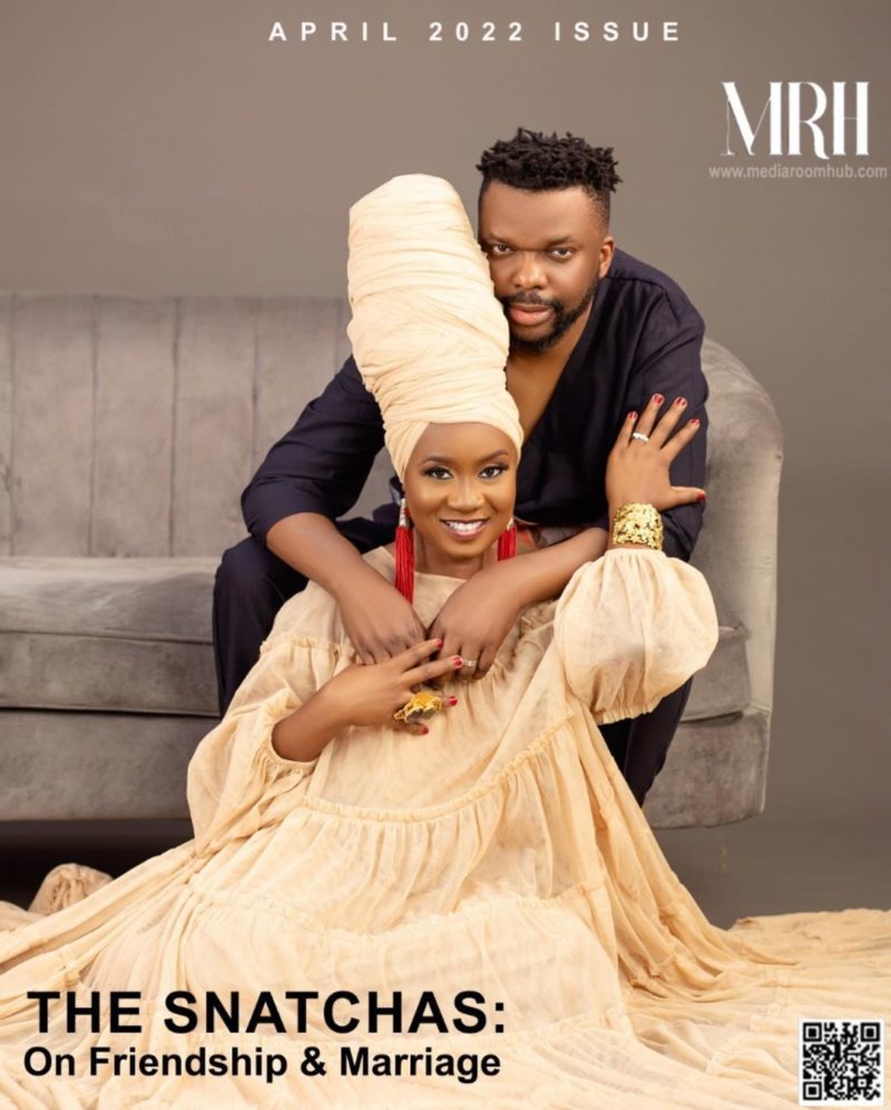 NewlyWeds Nikki Laoye & Soul Snatcha Feature in Media Room Hub's April 2022 Issue