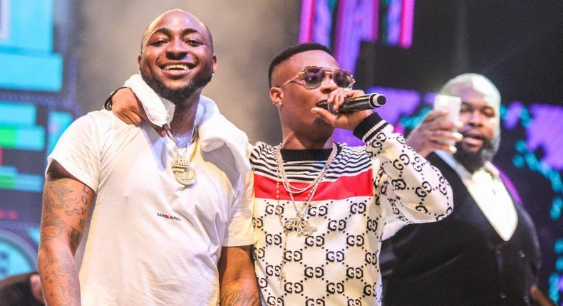 Wizkid Shares Davido's New Album #Timeless With His Fans