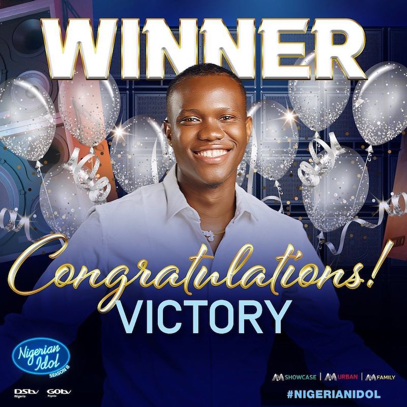 Victory Gbakara Triumphs as Nigerian Idol Season 8 Winner, Taking Home ₦100 Million Grand Prize