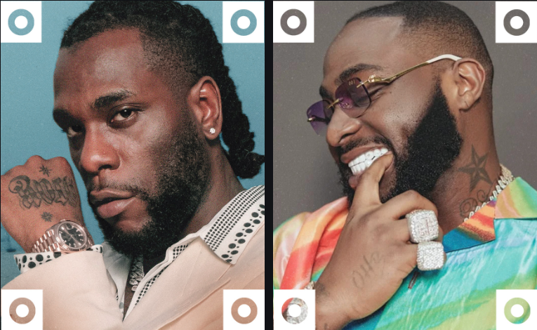 Burna Boy & Davido Lead with Four Nominations Each at the 2023 Trace Awards