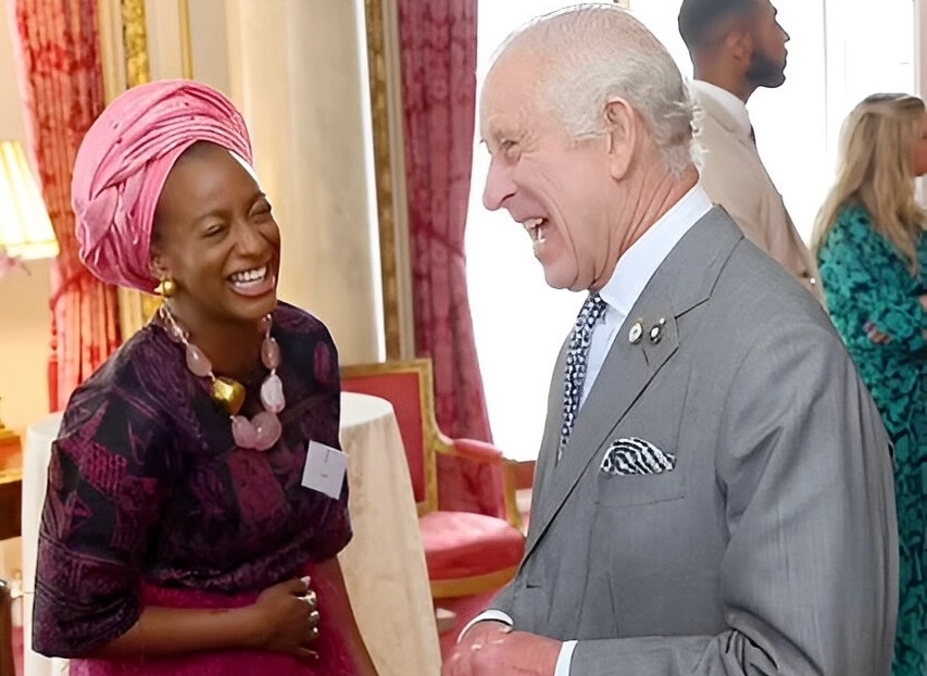 Cuppy Otedola Meets King Charles III at Buckingham Palace At The Prince's Trust Awards