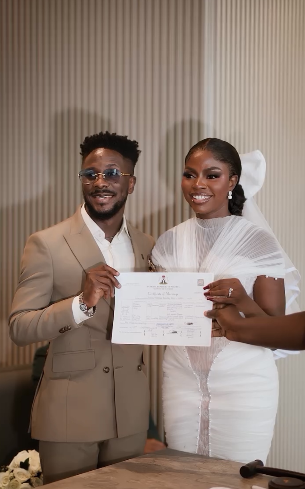 Nigerian Gospel Singer Peterson Okopi Ties the Knot with Prudent Gabriel