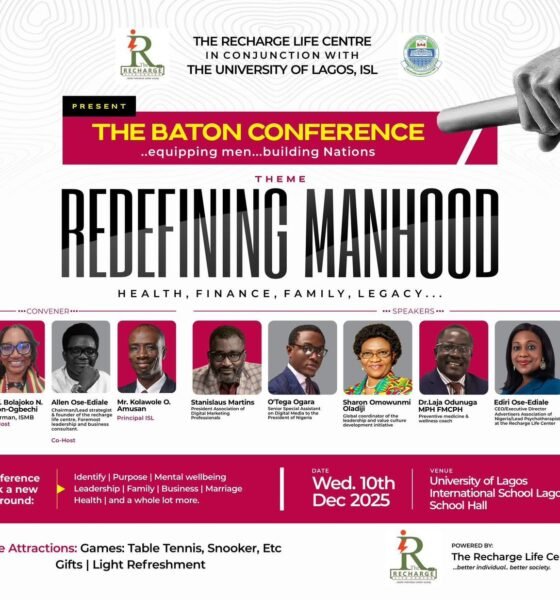 Recharge Life Centre, in Partnership with UNILAG, Unveils 2025 Baton Men’s Conference