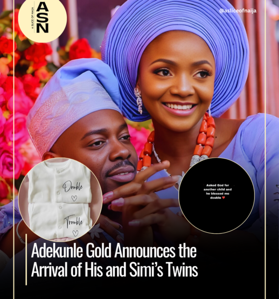 Adekunle Gold Announces the Arrival of His and Simi’s Twins