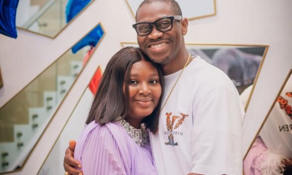 Adedimeji Lateef Gets the Ultimate Birthday Surprise From His Wife Adebimpe