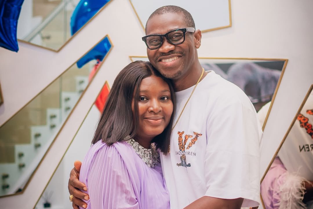 Adedimeji Lateef Gets the Ultimate Birthday Surprise From His Wife Adebimpe
