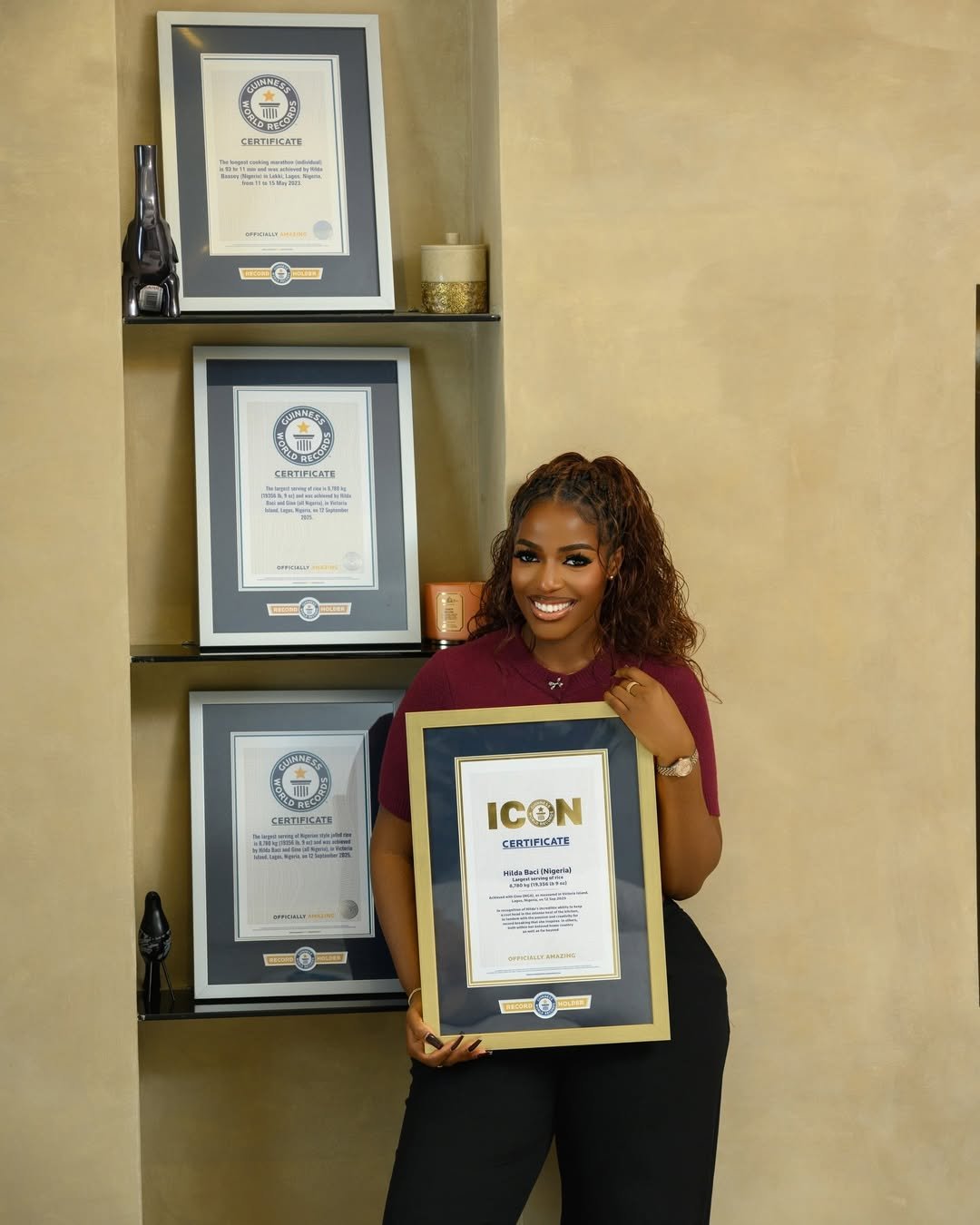 Hilda Baci Honoured as Guinness World Records ICON